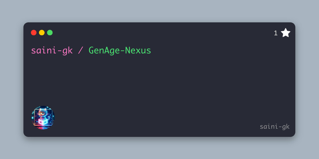 Screenshot of GenAge-Nexus project